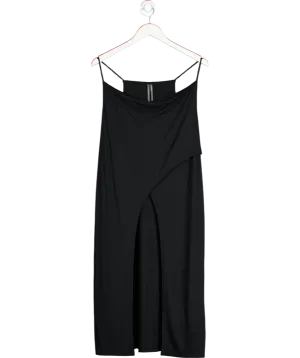 Anthropologie Black High Low Cowl Neck Cami Top UK M