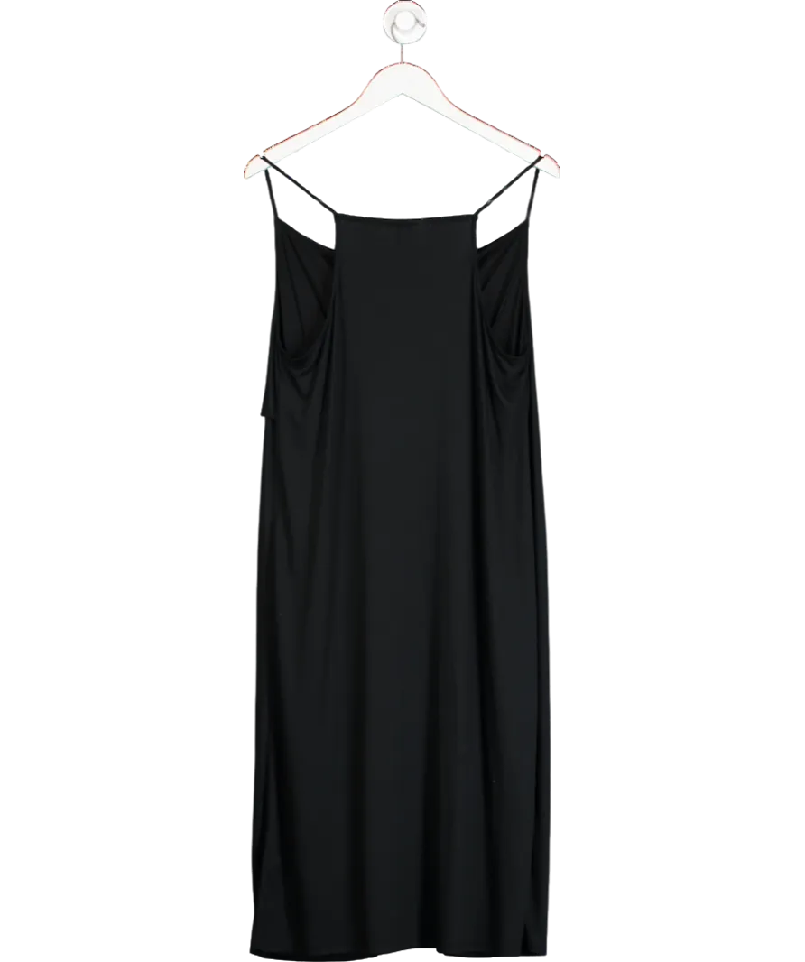 Anthropologie Black High Low Cowl Neck Cami Top UK M