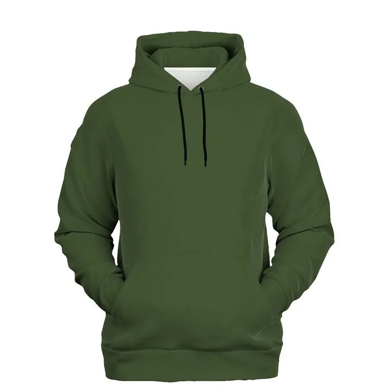 Army Green Hoodie | Unisex | with PLUS sizes | Dark Pastel Warm Green | C30M0Y60K80