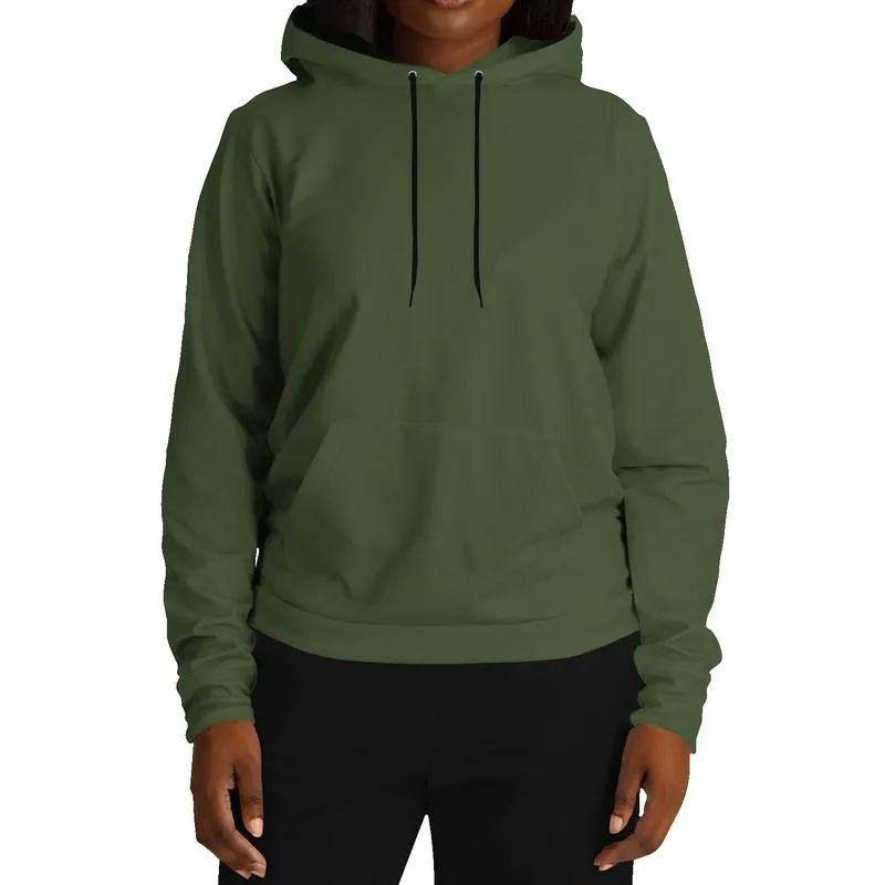 Army Green Hoodie | Unisex | with PLUS sizes | Dark Pastel Warm Green | C30M0Y60K80