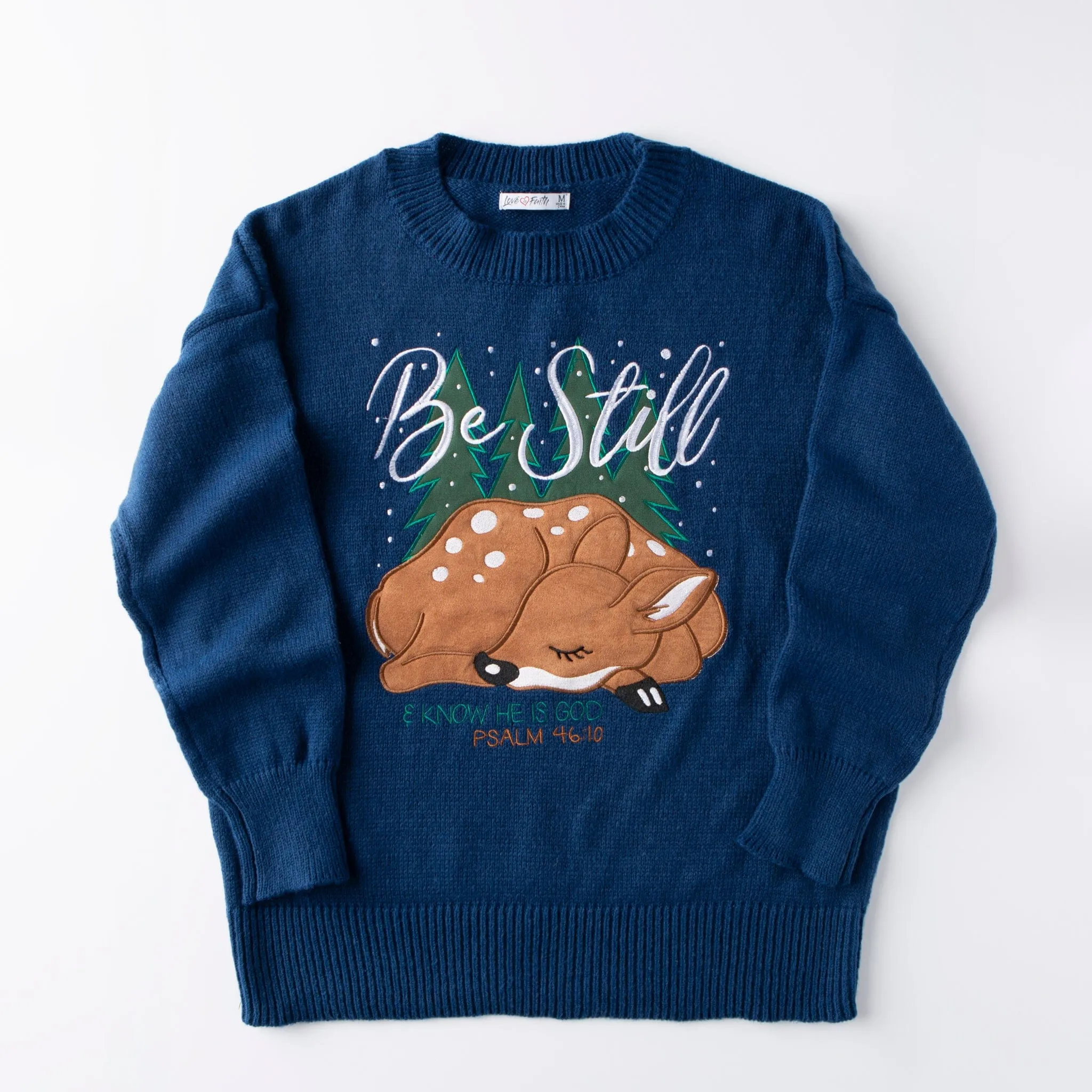 Be Still Deer Embellished Sweater - 25