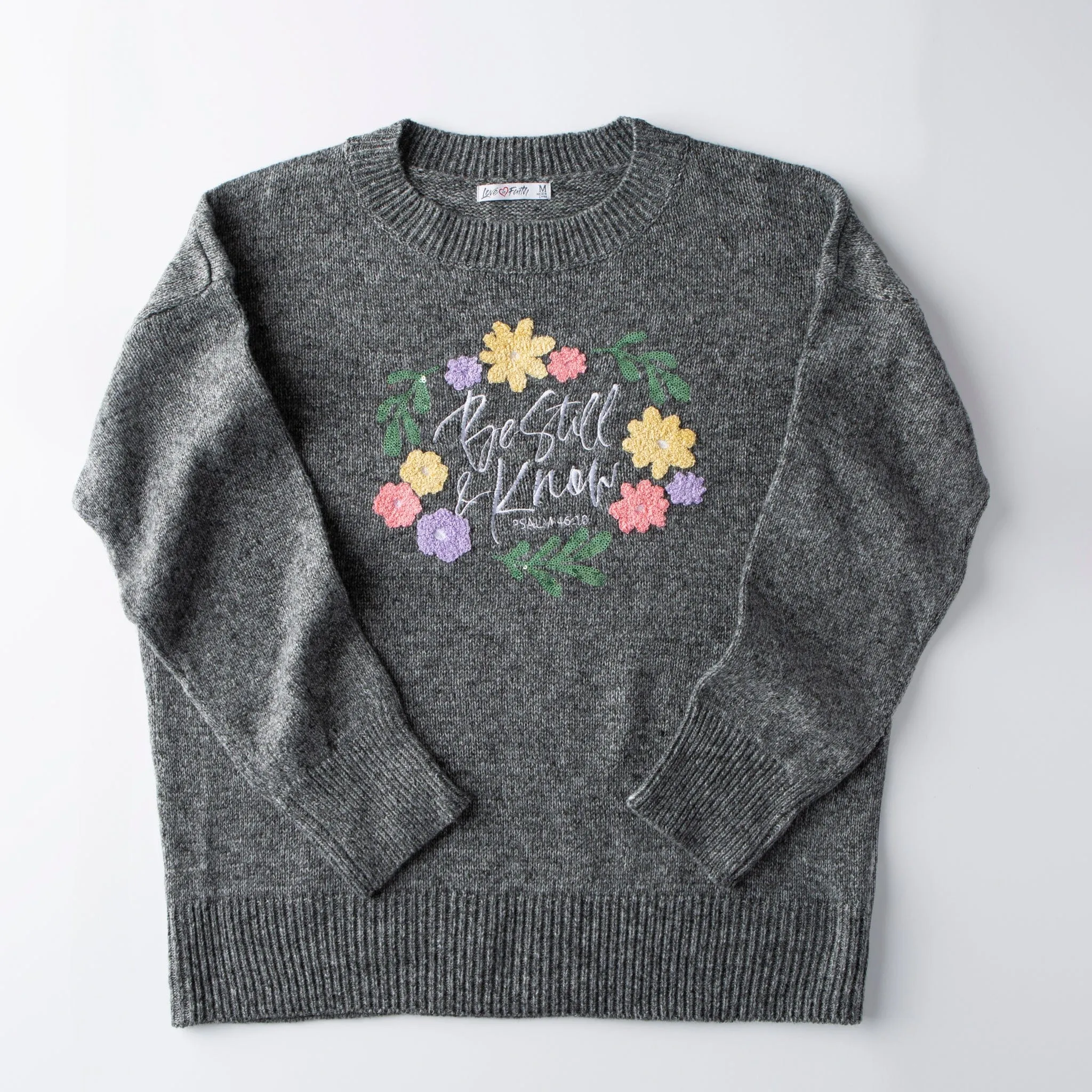 Be Still Fluffy Sequin Sweater