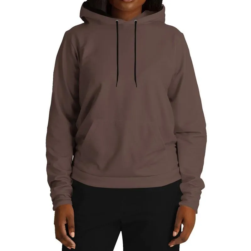 Brown Hoodie Vintage | Unisex | with PLUS sizes | Dark Pale Pastel Red Brown | C0M30Y30K80