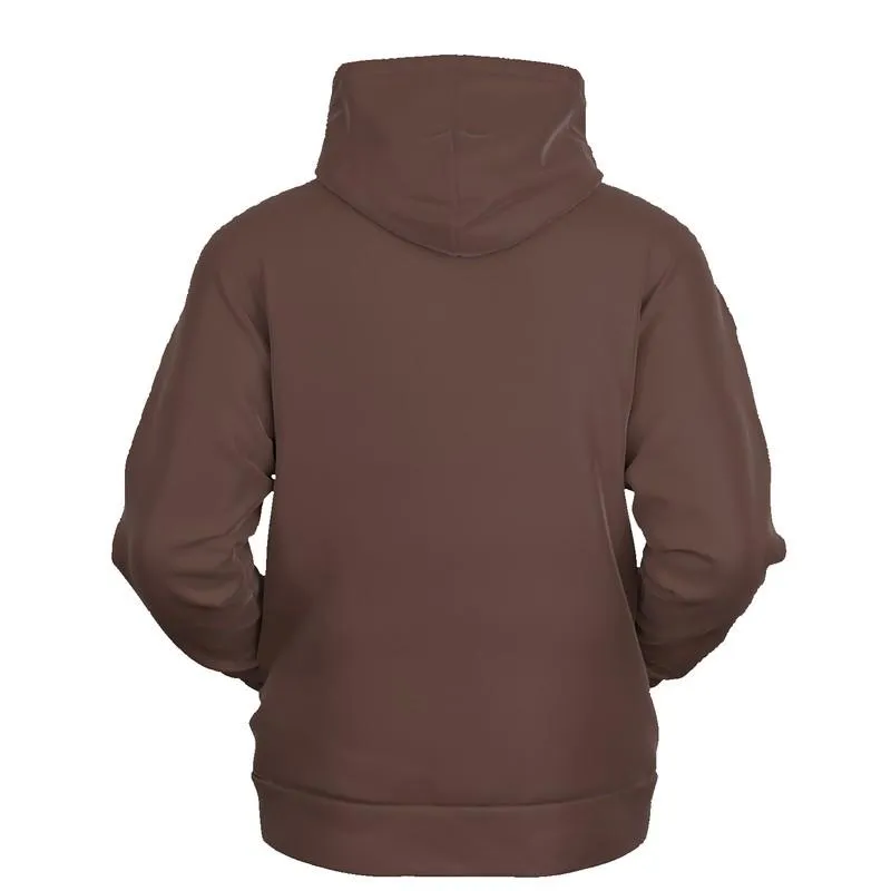 Brown Hoodie Vintage | Unisex | with PLUS sizes | Dark Pale Pastel Red Brown | C0M30Y30K80