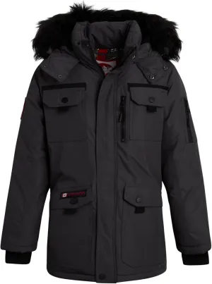 CANADA WEATHER GEAR Boys' Winter Jacket - Heavyweight Water and Wind Resistant Hooded Parka Ski Jacket for Boys (Sizes: 5-20)