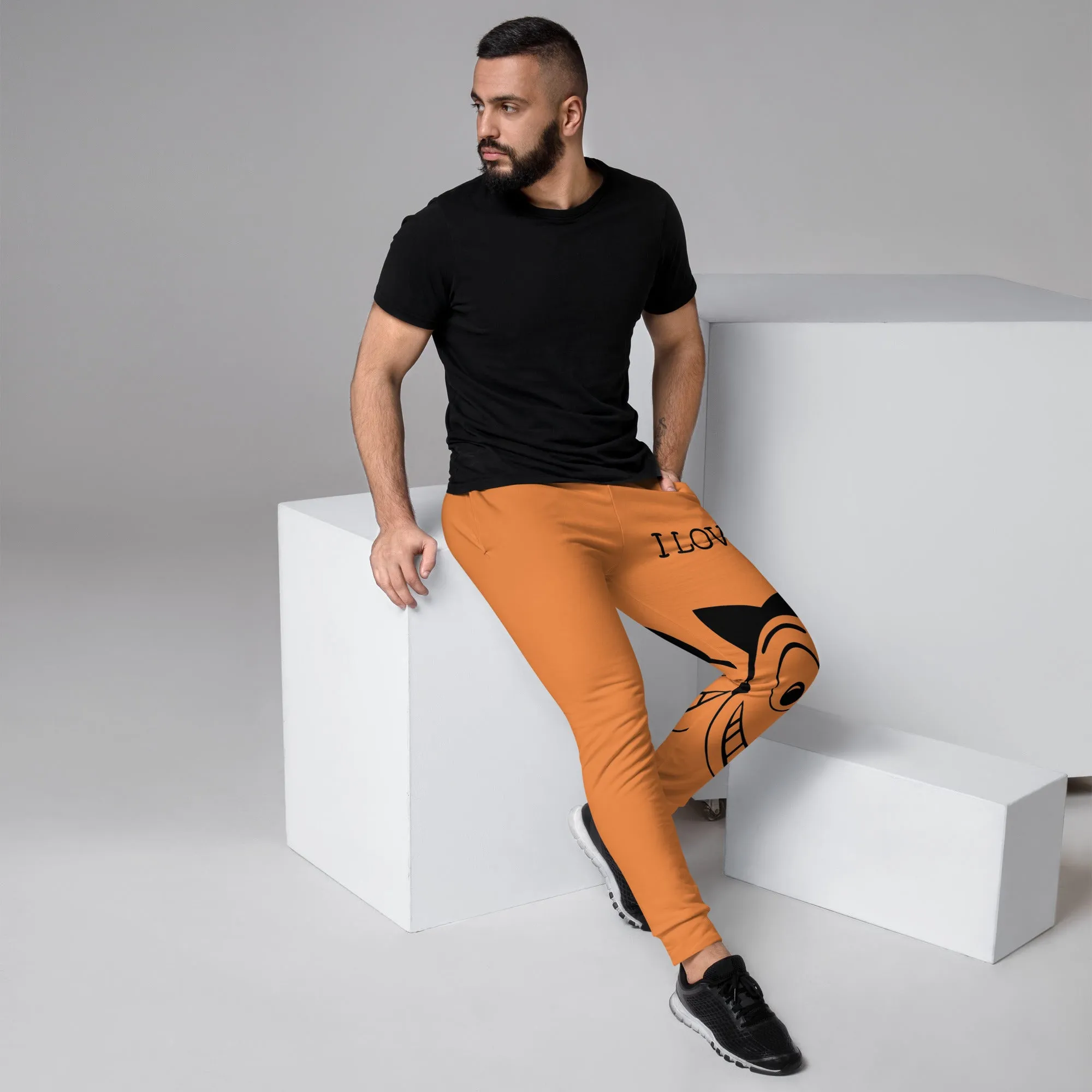 Eco-Conscious Comfort 'I Love Horses' Men's Joggers