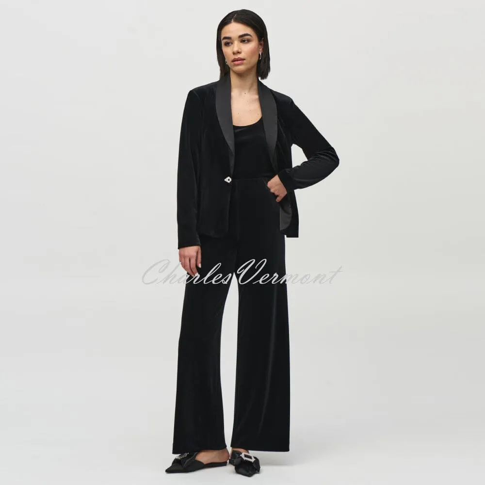 Joseph Ribkoff Velvet Wide-Leg Trouser - Style 244927