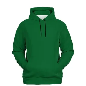 Medium Dark Green Hoodie | Unisex | with PLUS sizes | Medium Dark Pure Green | C100M0Y100K60