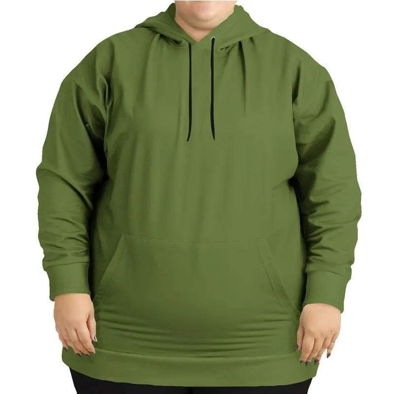 Medium Dark Midtone Warm Green Hoodie | Unisex | with PLUS sizes | C30M0Y80K60