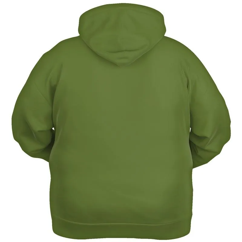 Medium Dark Midtone Warm Green Hoodie | Unisex | with PLUS sizes | C30M0Y80K60