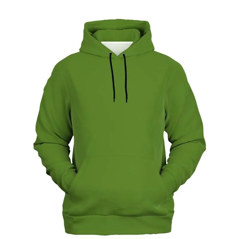 Medium Warm Green Hoodie | Unisex | with PLUS sizes | C50M0Y100K45
