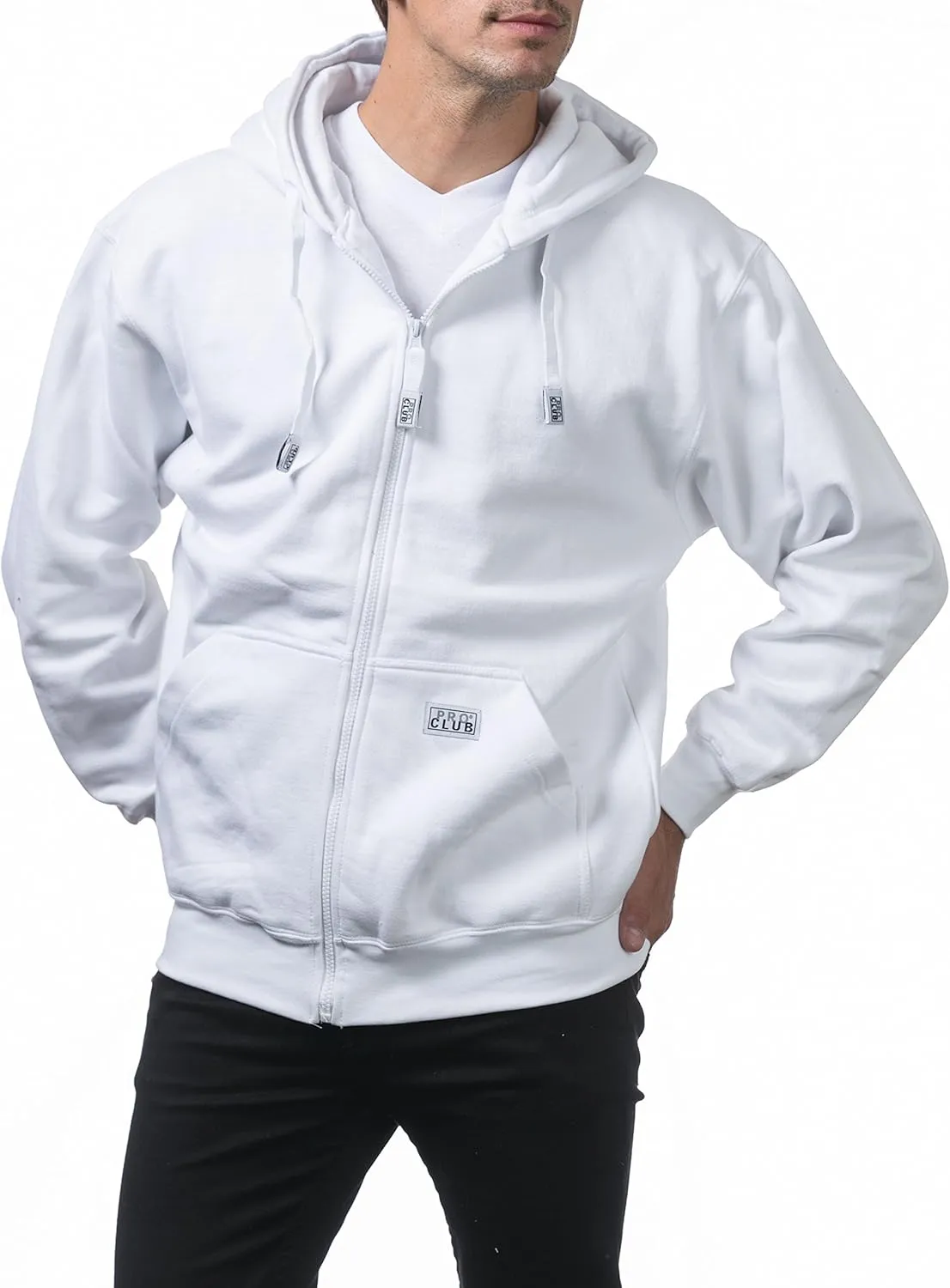 Pro Club Men's Heavyweight Full Zip Fleece Hoodie