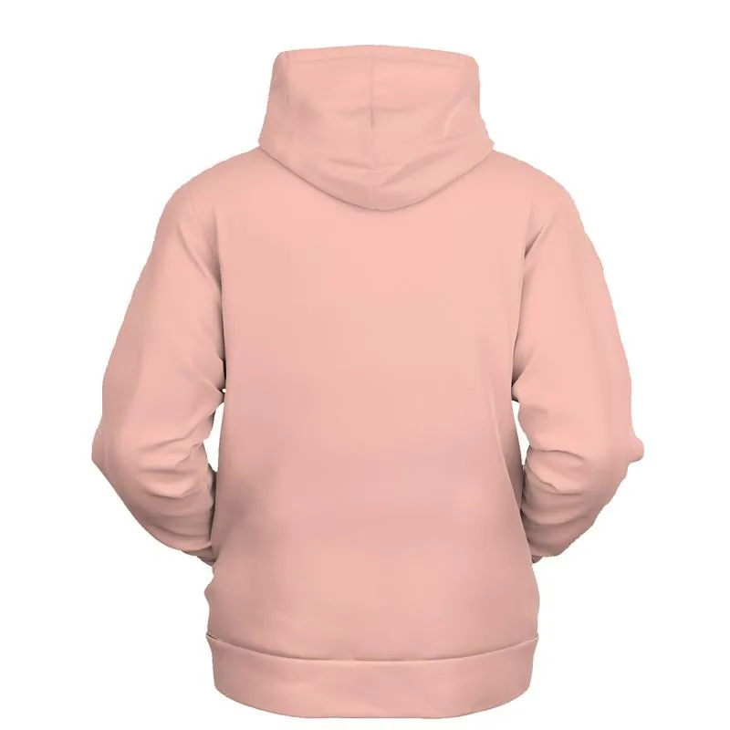 Rose Gold Hoodie | Unisex | with PLUS sizes | Bright Pale Pastel Pink Red | C0M30Y22K0