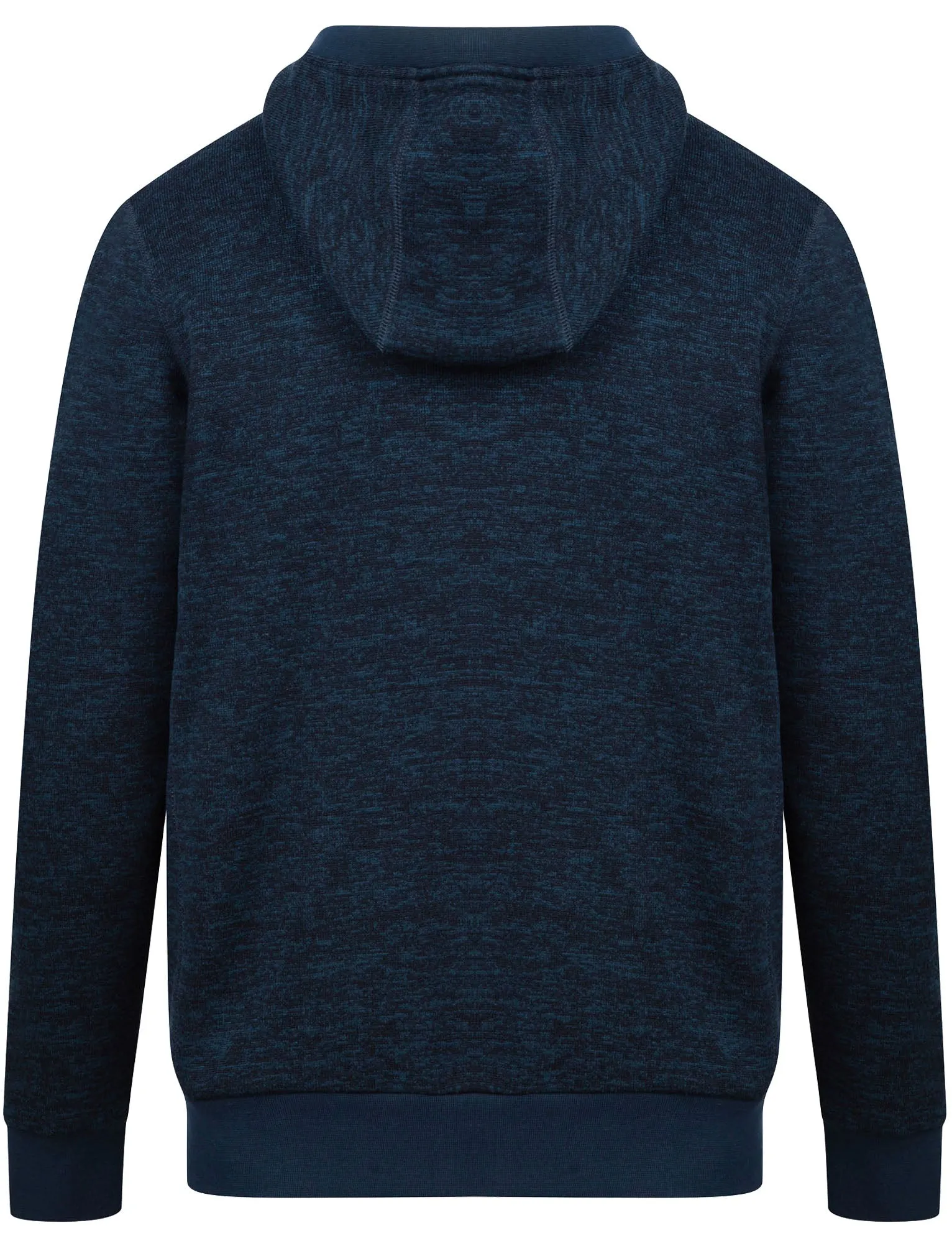 Saskatoon Chunky Zip Through Knitted Hoodie With Borg Lining In Teal - Tokyo Laundry