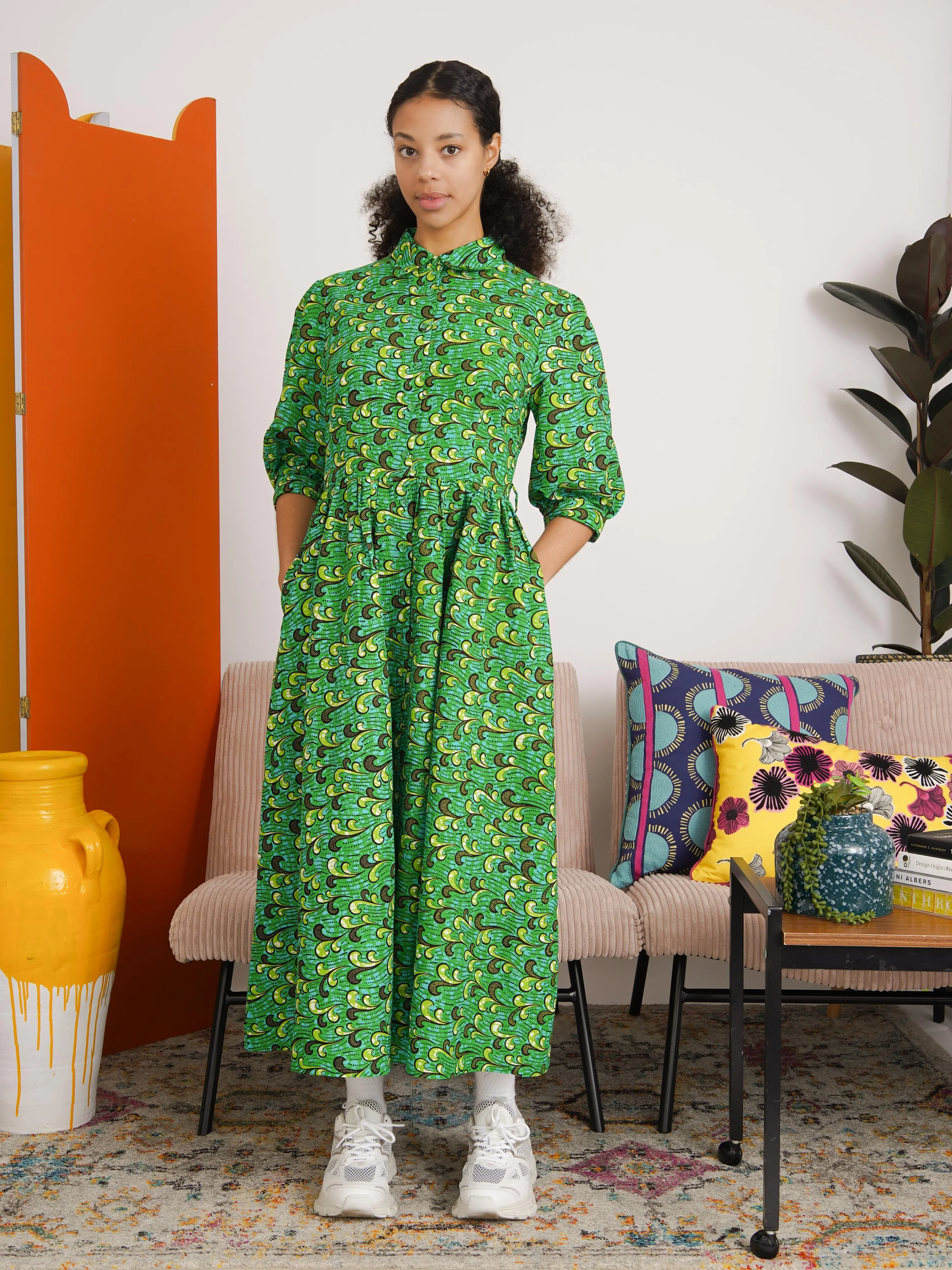Shade Forest Button Down Dress