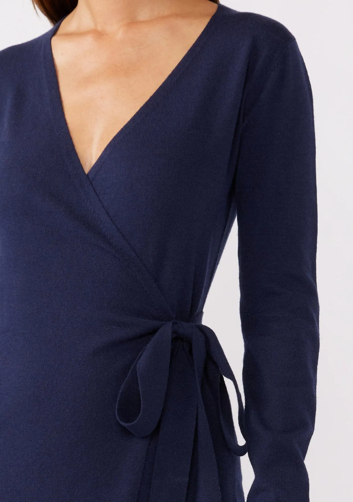 Socialite Sweater Wrap Dress